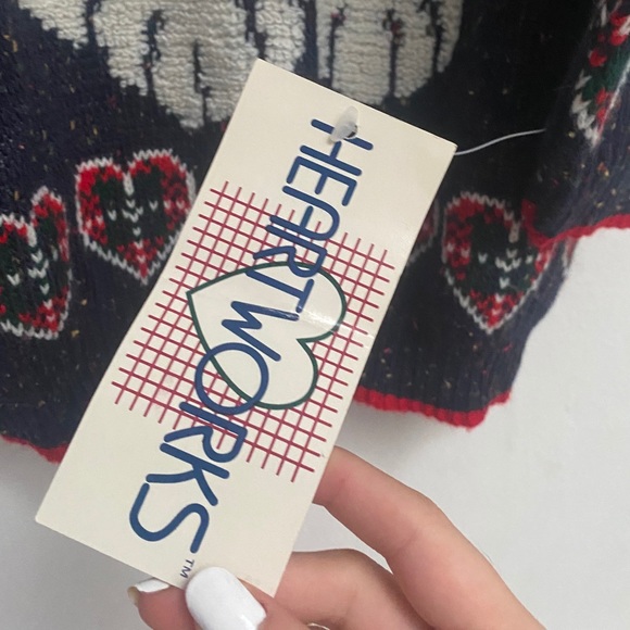 “Ugly” Festive Chunky Knit Sweater Adorable Puppy - Picture 4 of 11